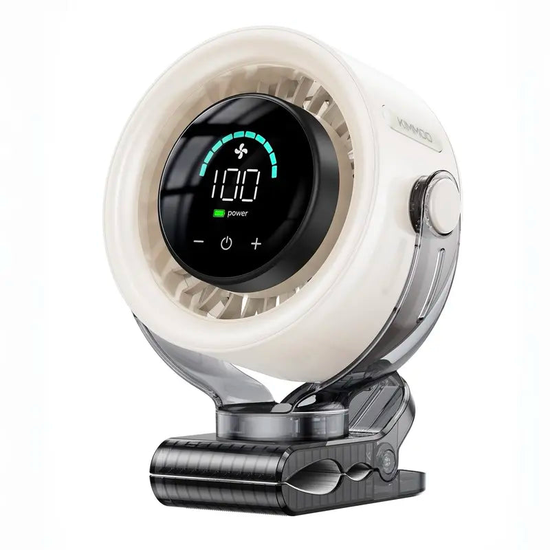 Rechargeable Portable Clip on Fan-100-Speed Touch Control