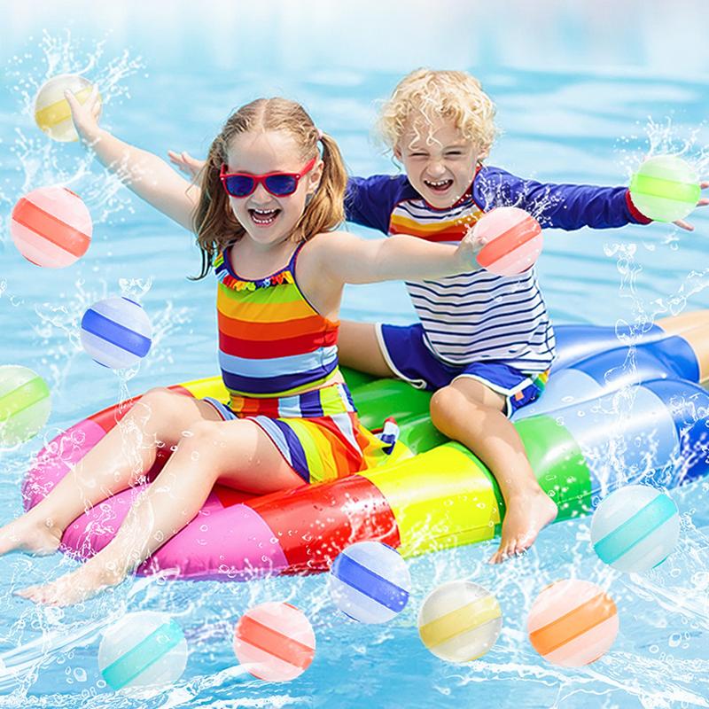 Reusable Silicone Water Balloons | Self-Sealing Water Balls for Summer Outdoor Water Games & Parties