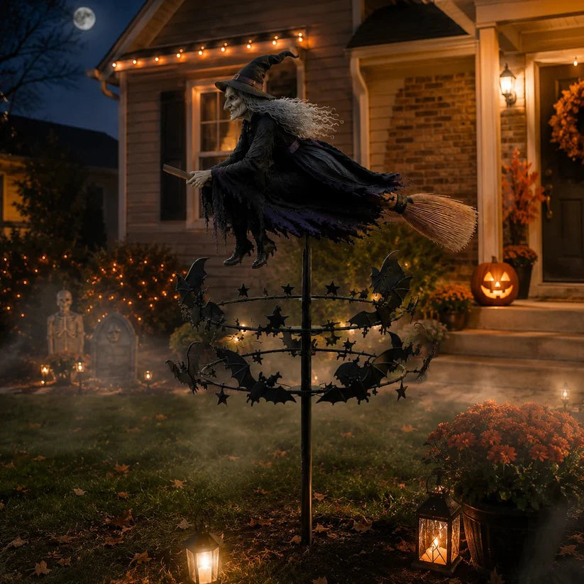 🔥49% Off Last Day -Halloween Early Bird Special🧙♀️ The Enchanted Witch Garden Wind Spinner