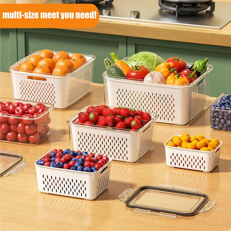 🔥Last Day 49% Off 5 Pack Fridge Organizers and Storage
