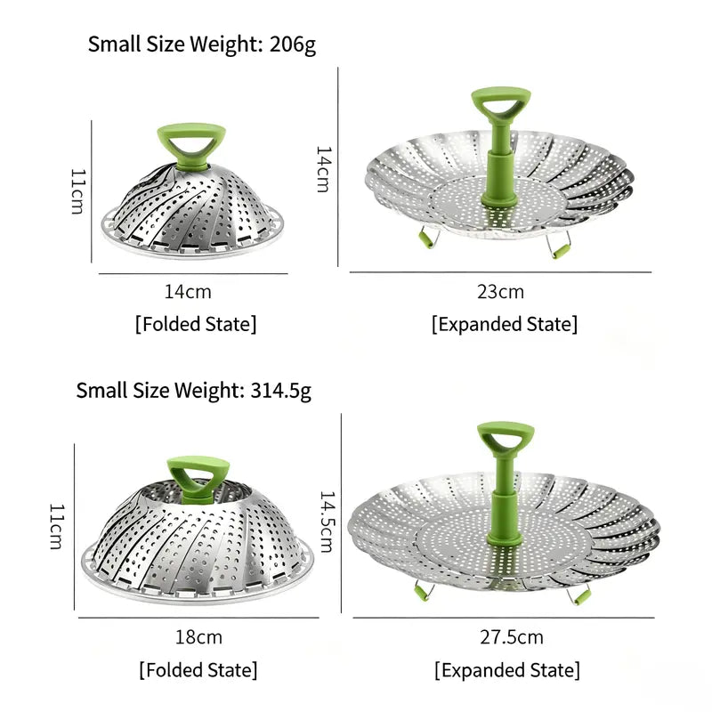 ๐ฅฆ Expandable Steamer Basket โ Turn Any Pot Into a Steamer