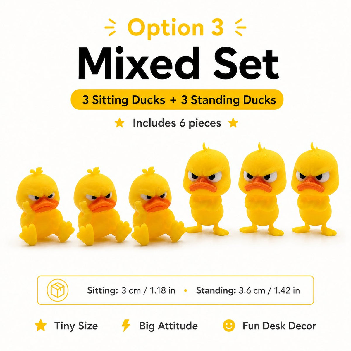 ๐ Angry Duck Desk Figurine โ Add a Tiny Attitude to Your Space! ๐ฅ
