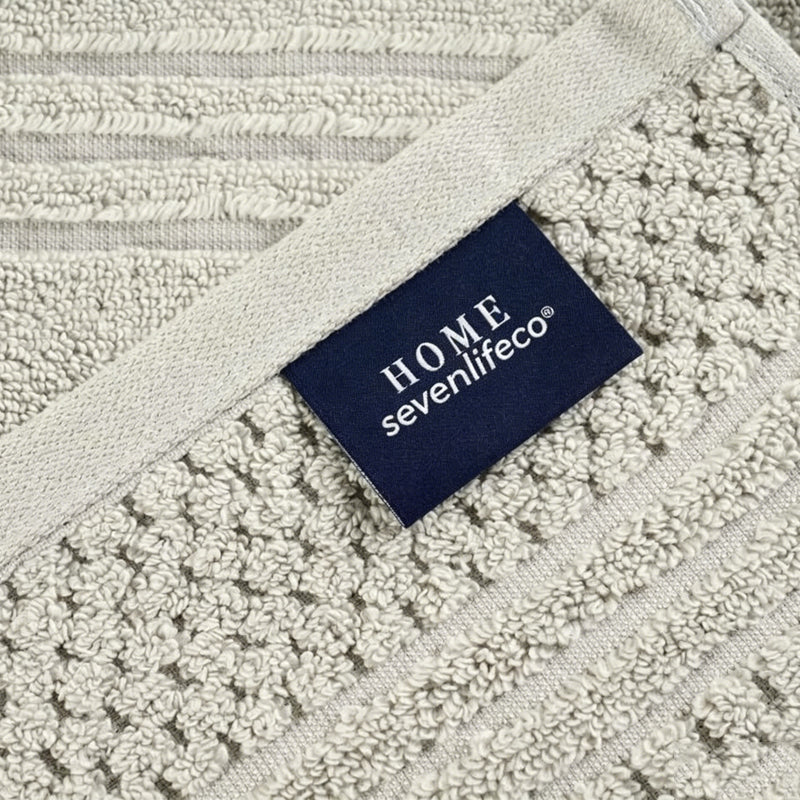 sevenlifeco® 100% Cotton Solid & Texture 3-pc Towel Set