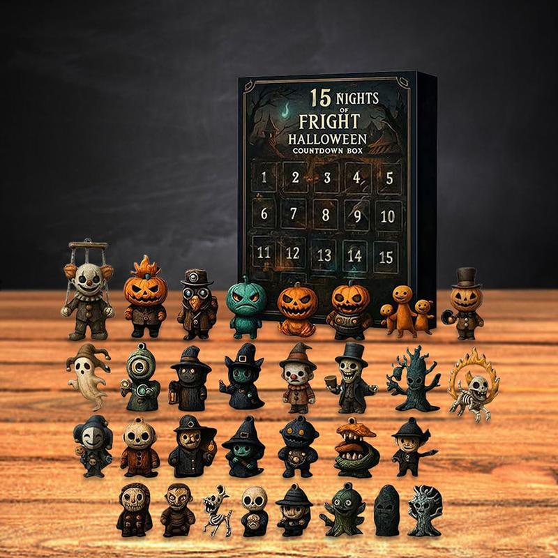 Halloween Countdown Box with Figurines