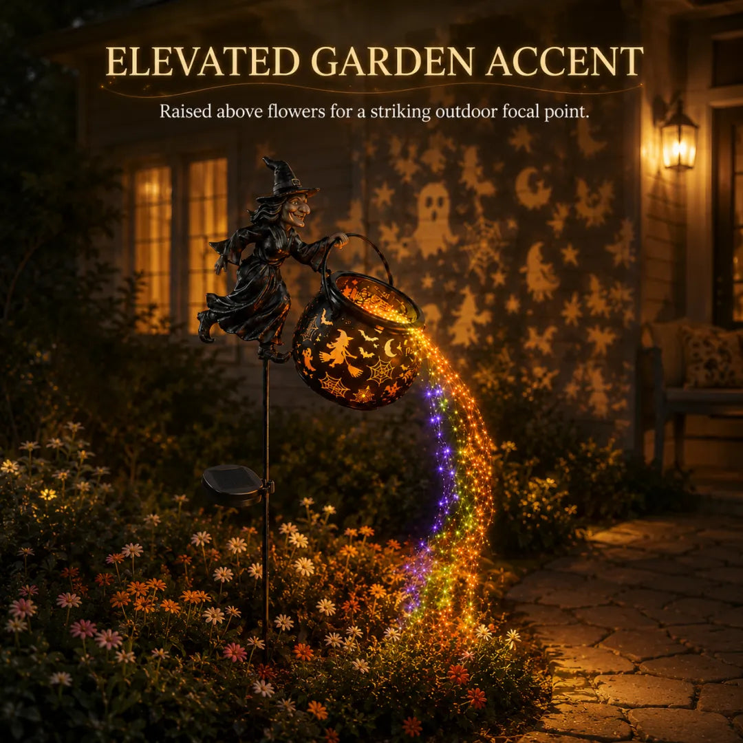 🧙♀️Halloween Early Bird Special Sale 49% OFF-Halloween Witch Cauldron Garden Light