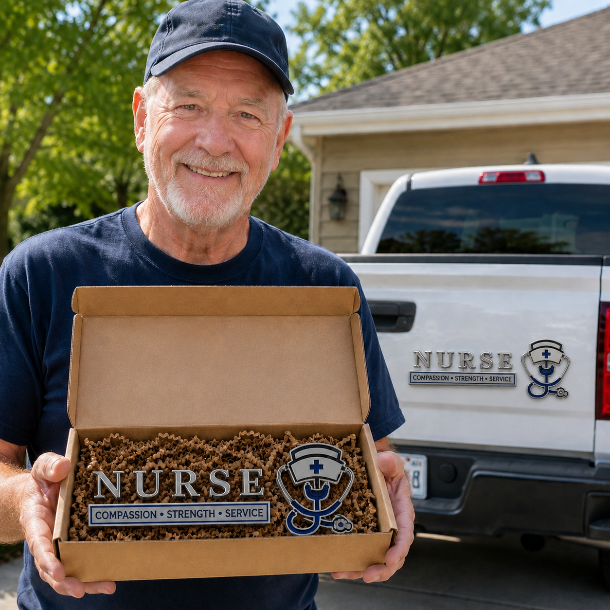 ๐Last Day Promo: 49% OFF! ๐Nurse Compassion Strength Service Car Emblem Metal Badge