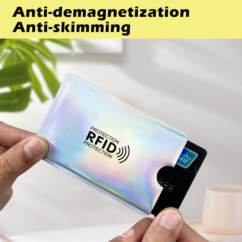 💳 19 Colors RFID Anti-Theft Card Sleeves, 8 Pieces Per Pack