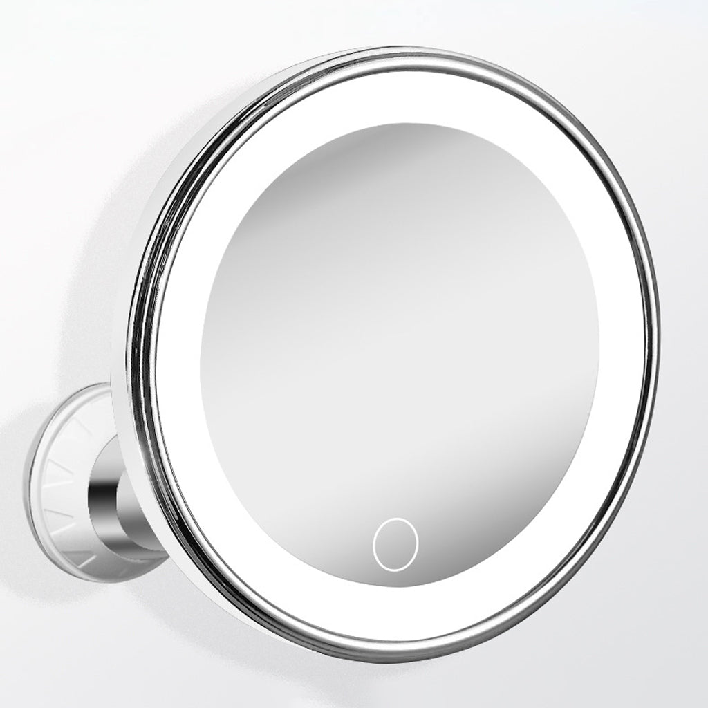 โจ 10X LED Magnifying Makeup Mirror โ Drill-Free Suction & Dual Power ๐
