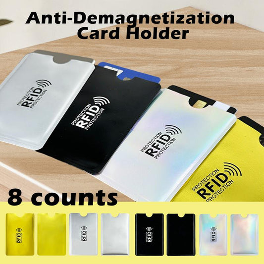 💳 19 Colors RFID Anti-Theft Card Sleeves, 8 Pieces Per Pack