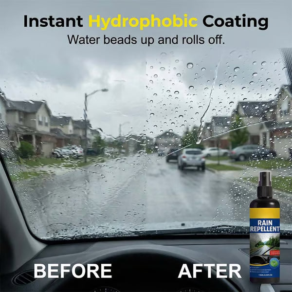 Crystal Clear Windshield Rain Repellent Spray