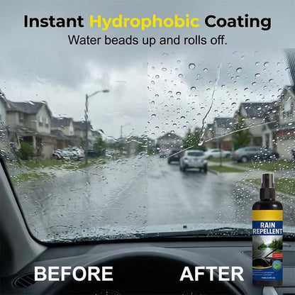 Crystal Clear Windshield Rain Repellent Spray