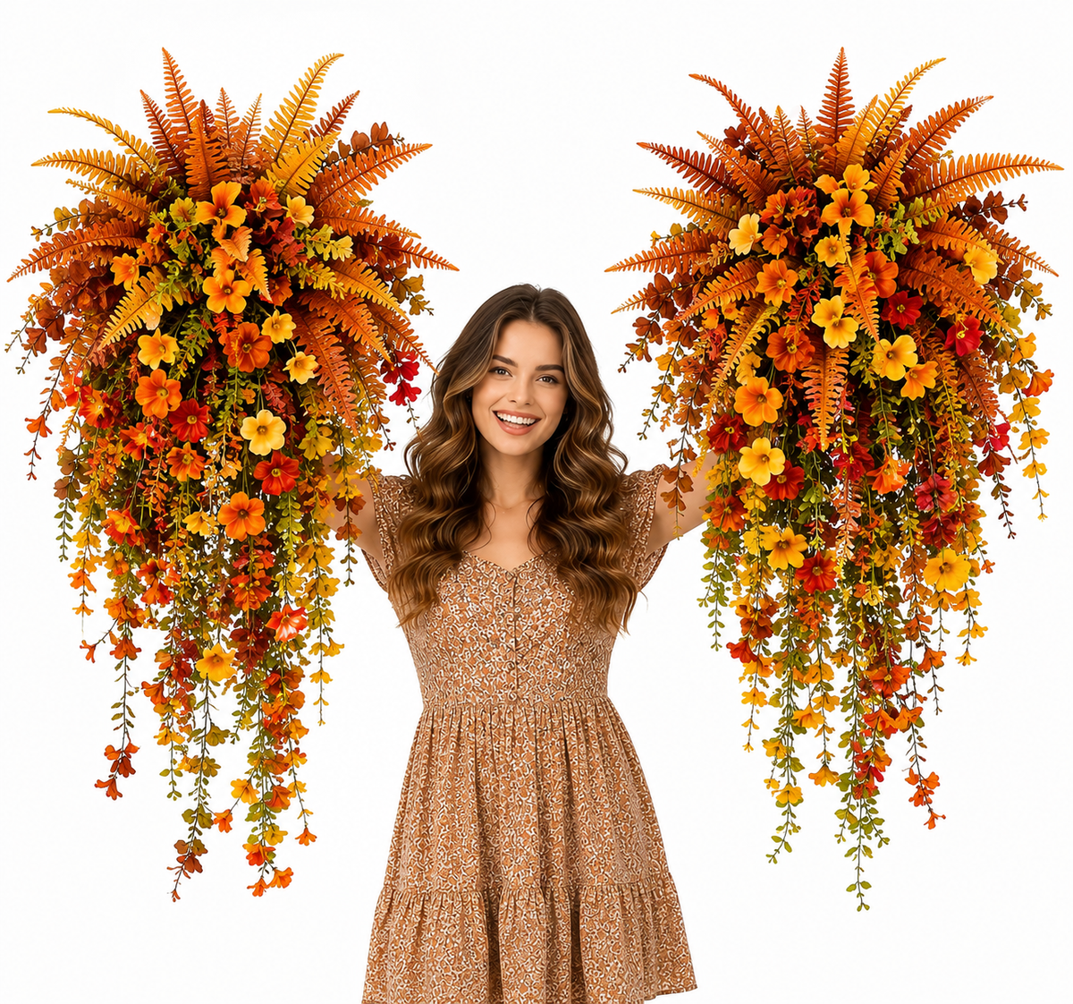 🔥Last Day Buy 1 Get 1 Free |🍂Artificial Fern for Autumn Porch & Door