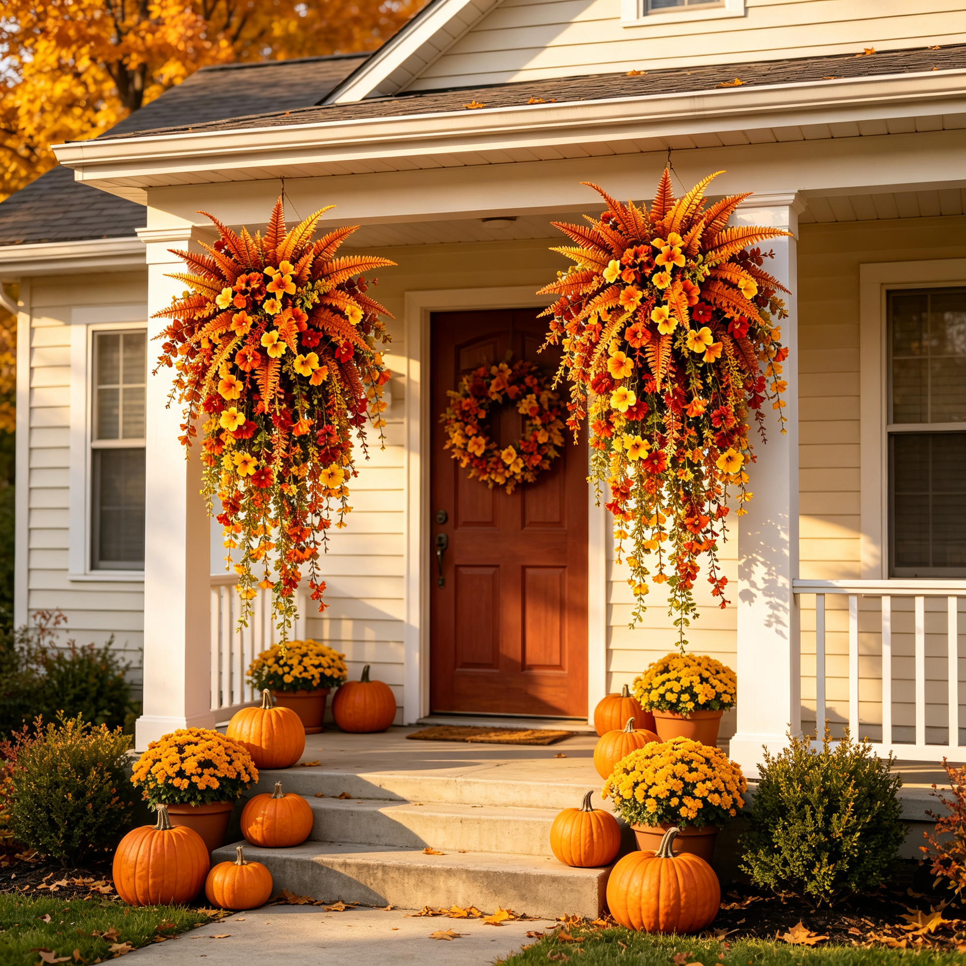 🔥Last Day Buy 1 Get 1 Free |🍂Artificial Fern for Autumn Porch & Door