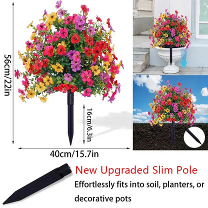 All Season Artificial Flower Stakes Indoor & Outdoor