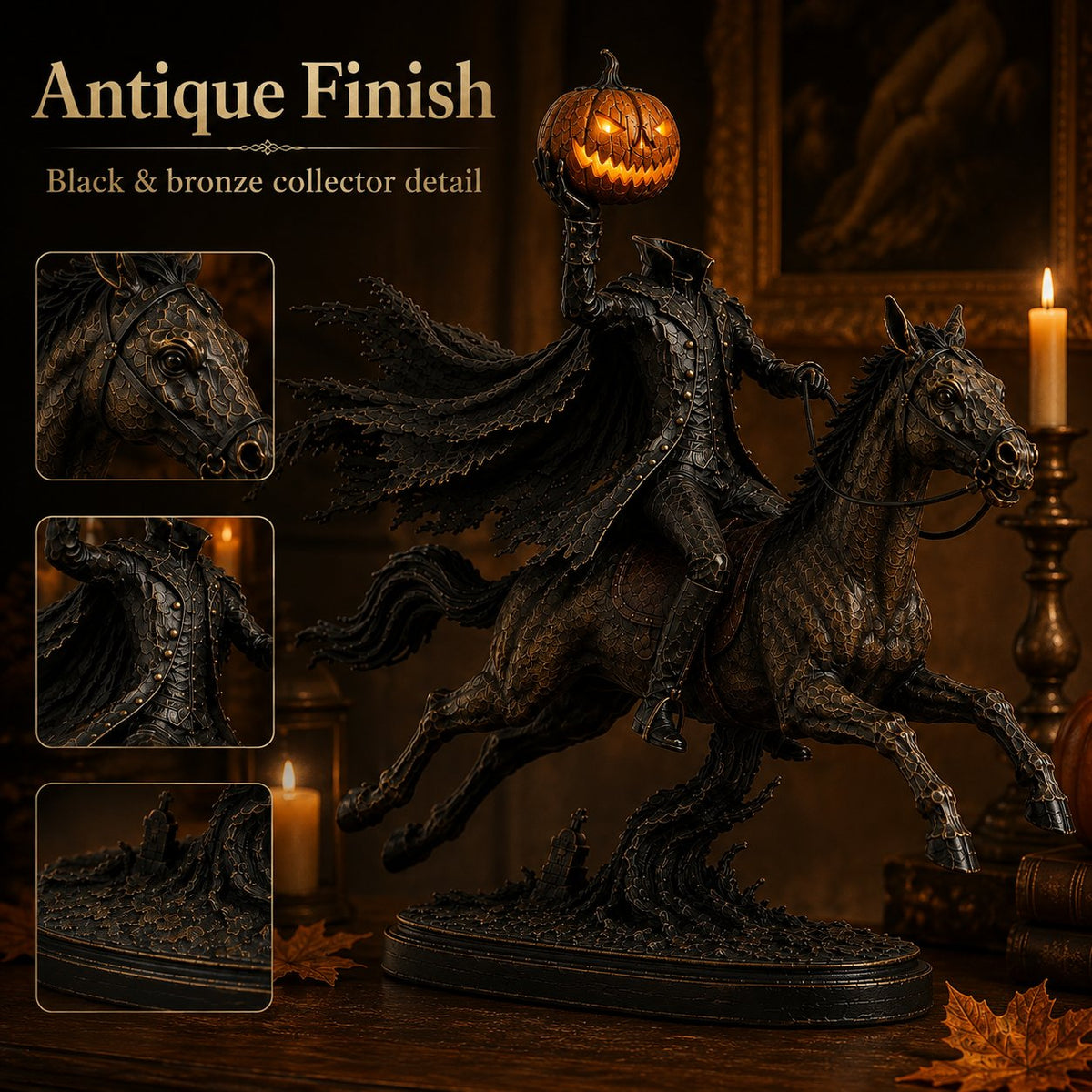 🎃🏇Midnight Chase Headless Horseman Statue | Awaken the Legend of the Hollow
