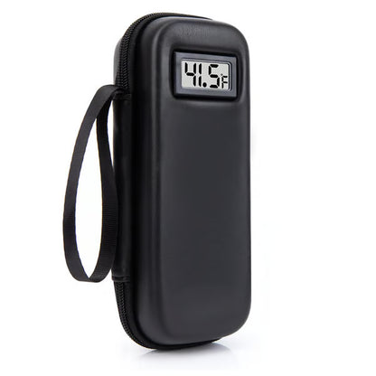 Insulin Cooler Travel Case with Temperature Display - Black