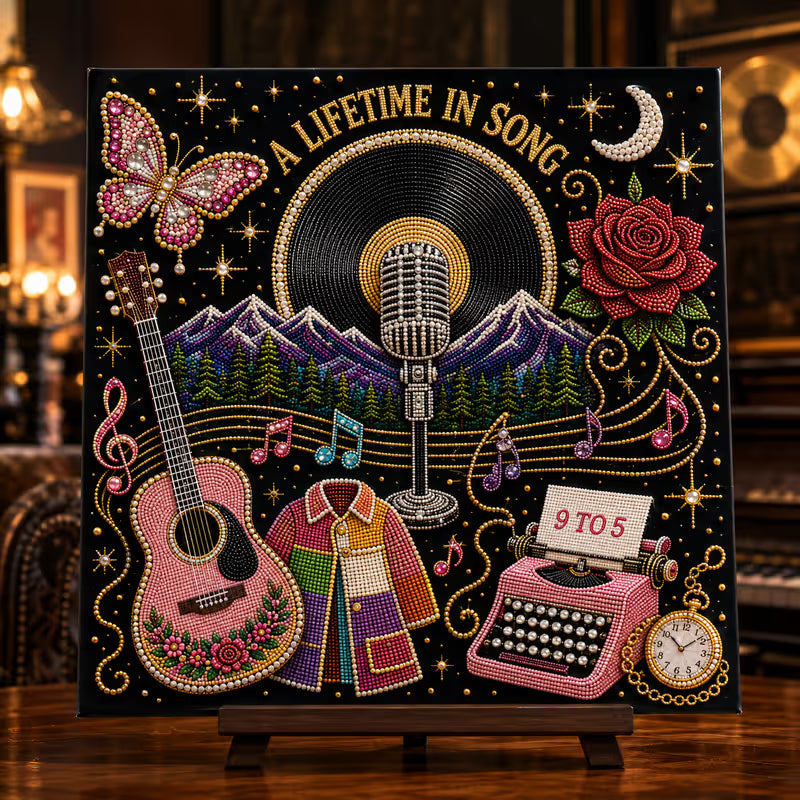 🎤 Premium 3D Pearl Dolly Country Music Tribute Art Kit