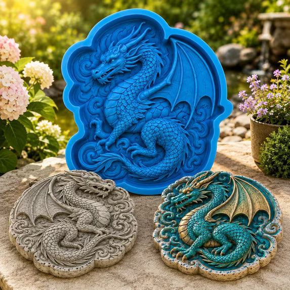 Garden stepping stone mold kit