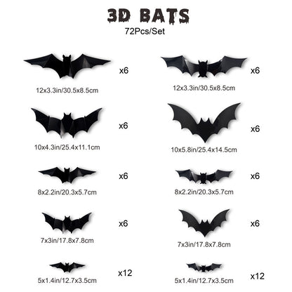 🔥Last Day 49% OFF🔥Halloween 3D Bat Light LED Decorations
