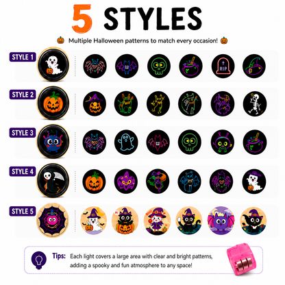 Halloween Finger Projector Lights