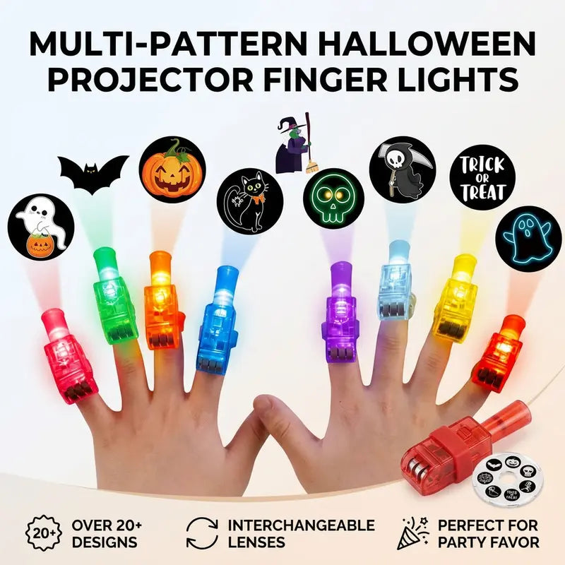 Halloween Finger Projector Lights