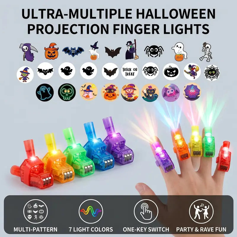 Halloween Finger Projector Lights