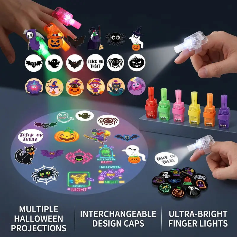 Halloween Finger Projector Lights