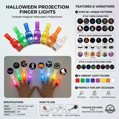 Halloween Finger Projector Lights