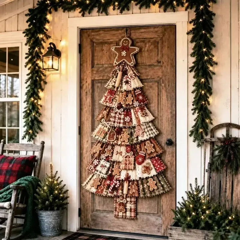 DIY Christmas Tree Door Hanging Kit