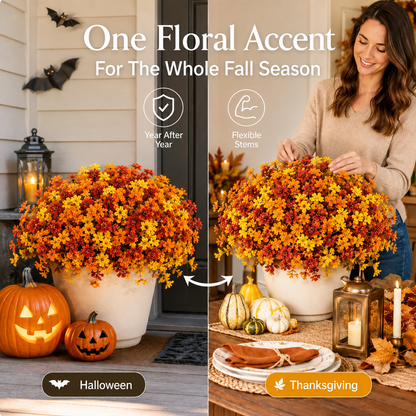 🎁 Last Day 50% OFF - Fall Artificial Flowers For Halloween & Autumn Decor
