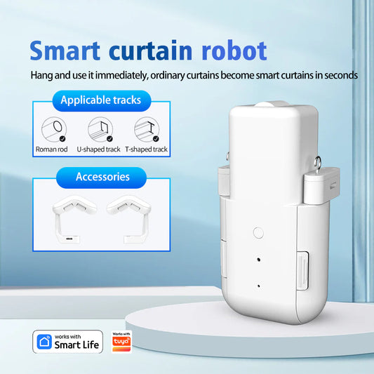 Smart Curtain Robot for Rod & Track Curtains