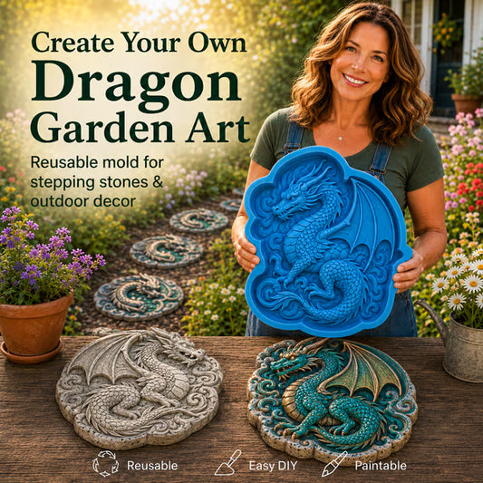 Garden stepping stone mold kit