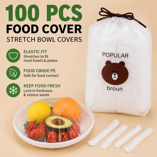 🔥Last Day 49% 100 Off Pcs Disposable Stretch Food Covers for Bowls & Plates