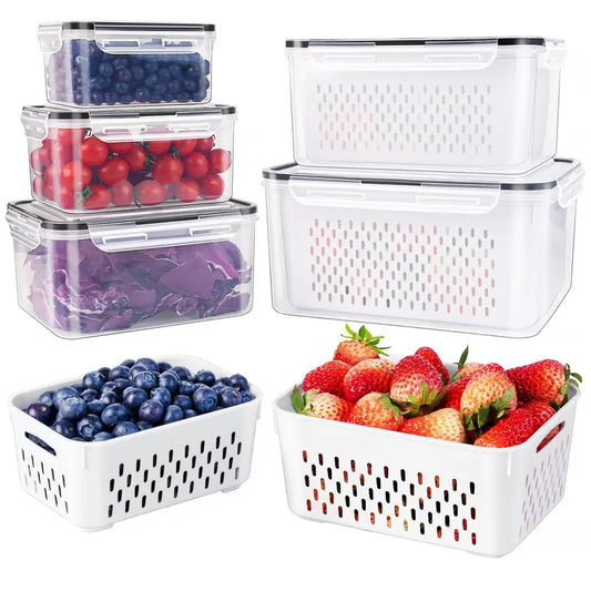 🔥Last Day 49% Off 5 Pack Fridge Organizers and Storage