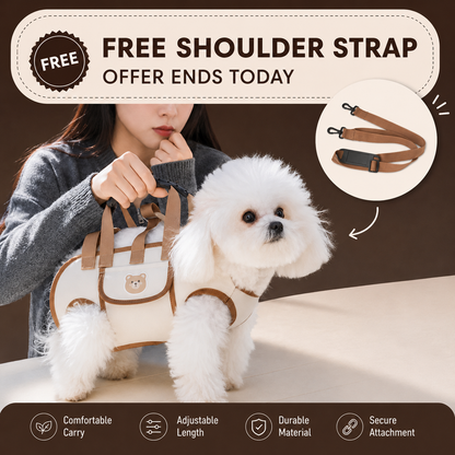 Wearable Pet Carrier Bag – Hands-Free Comfort for Small Pets