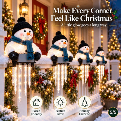 ☃️WinterGlow Snowman Icicle Light Decor