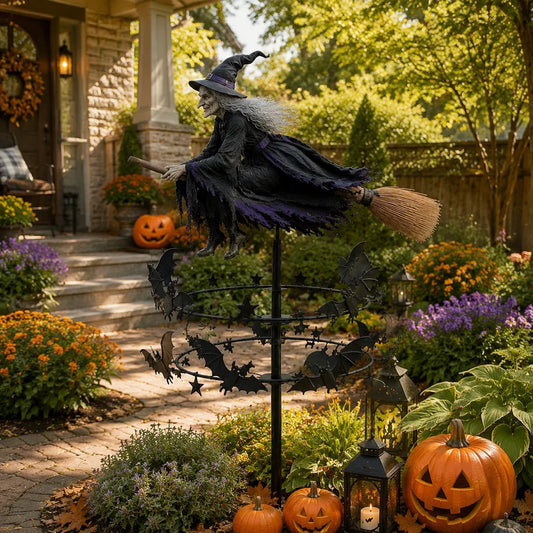 🔥49% Off Last Day -Halloween Early Bird Special🧙‍♀️ The Enchanted Witch Garden Wind Spinner
