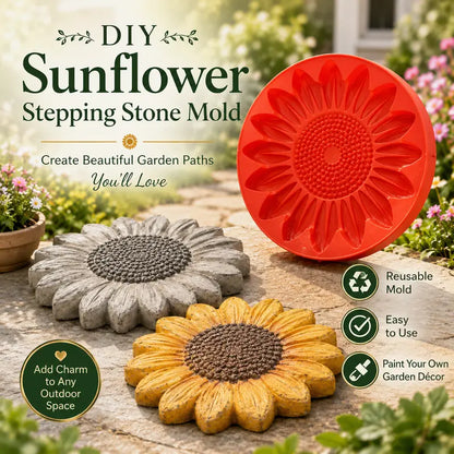 Garden stepping stone mold kit