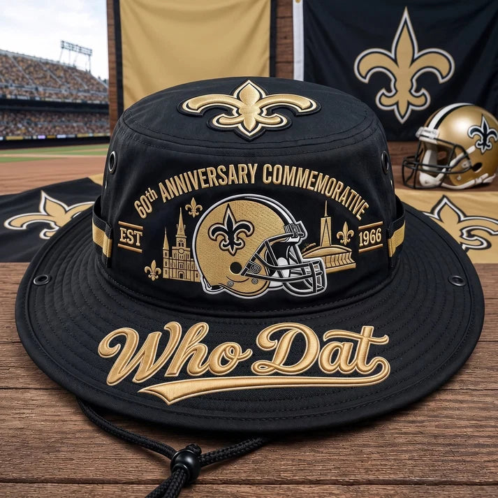 ⚜️Who Dat 60th Anniversary commemorative Boonie Hat🏈