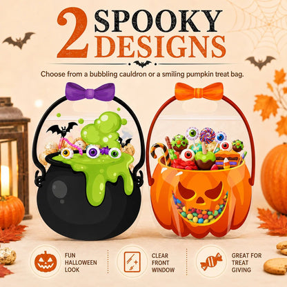🔥Last Day 50% OFF - 🎃Halloween Bags Plastic Halloween Goodie Bags