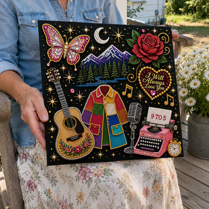 🎤 Premium 3D Pearl Dolly Country Music Tribute Art Kit