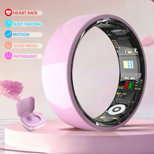 24H Fitness Tracker Smart Ring IP68 Waterproof