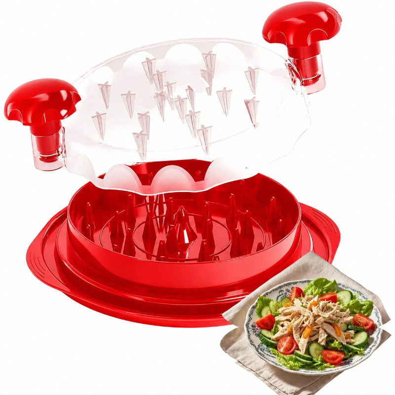 Visible-Lid Meat Shredder