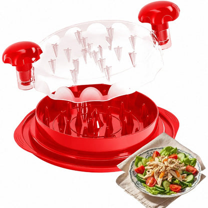Visible-Lid Meat Shredder