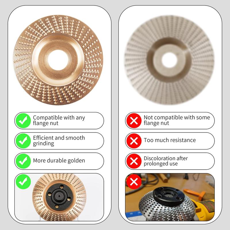 4" Wood Carving Disc + 10-Piece Hex Shank Rotary File Set – Ultimate Woodworking Shaping & Carving Kit