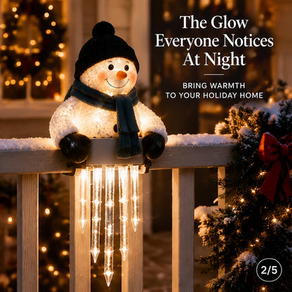 ☃️WinterGlow Snowman Icicle Light Decor