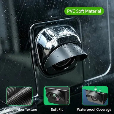 4pcs Car Rear‑View Camera Rain Shield