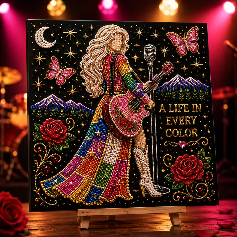 🎤 Premium 3D Pearl Dolly Country Music Tribute Art Kit