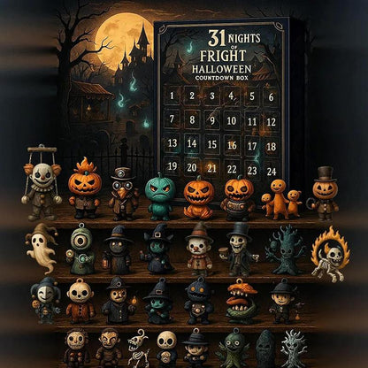 Halloween Countdown Box with Figurines