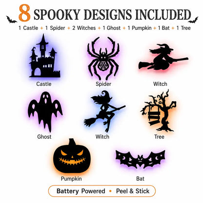 🔥Last Day 49% OFF🔥Halloween LED Silhouette Wall Light Stickers